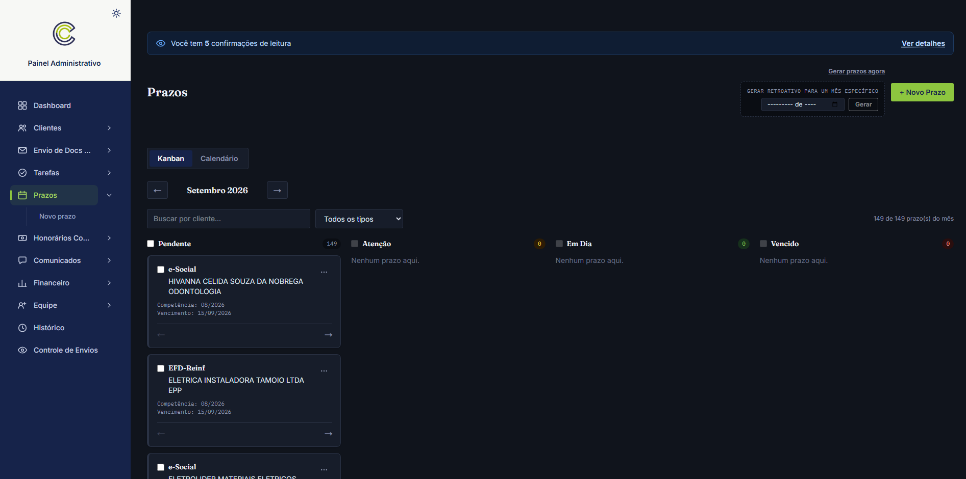 Opção Contabilidade 11